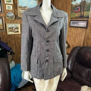 Vintage Grey Blazer Jacket